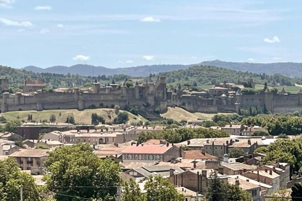 Le Panoramique - Sublime Vue Sur La Cite Apartment Carcassonne Luaran gambar
